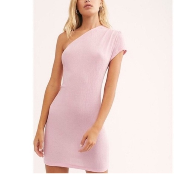NWT FP Beach One Shoulder Mini Dress - Picture 1 of 6